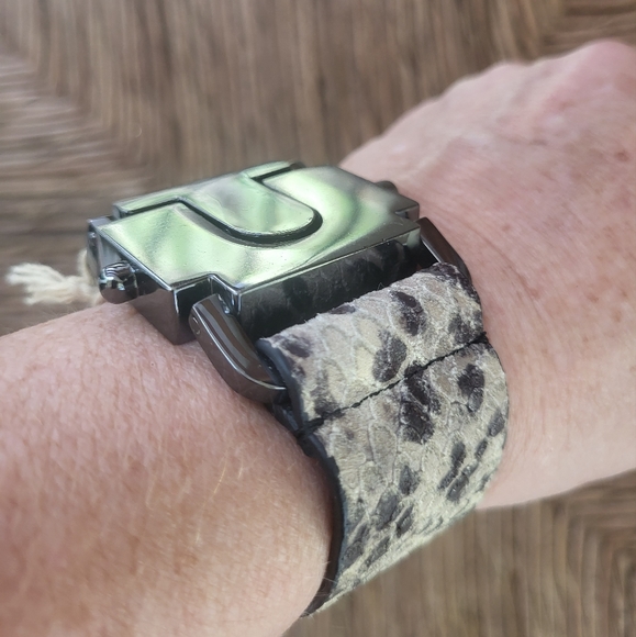 Absolutely Gorgeous All Saints Snake Skin Bracelet Cuff 😍 - Picture 4 of 9